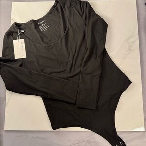 ReoRia Charcoal Long Sleeve Bodysuit